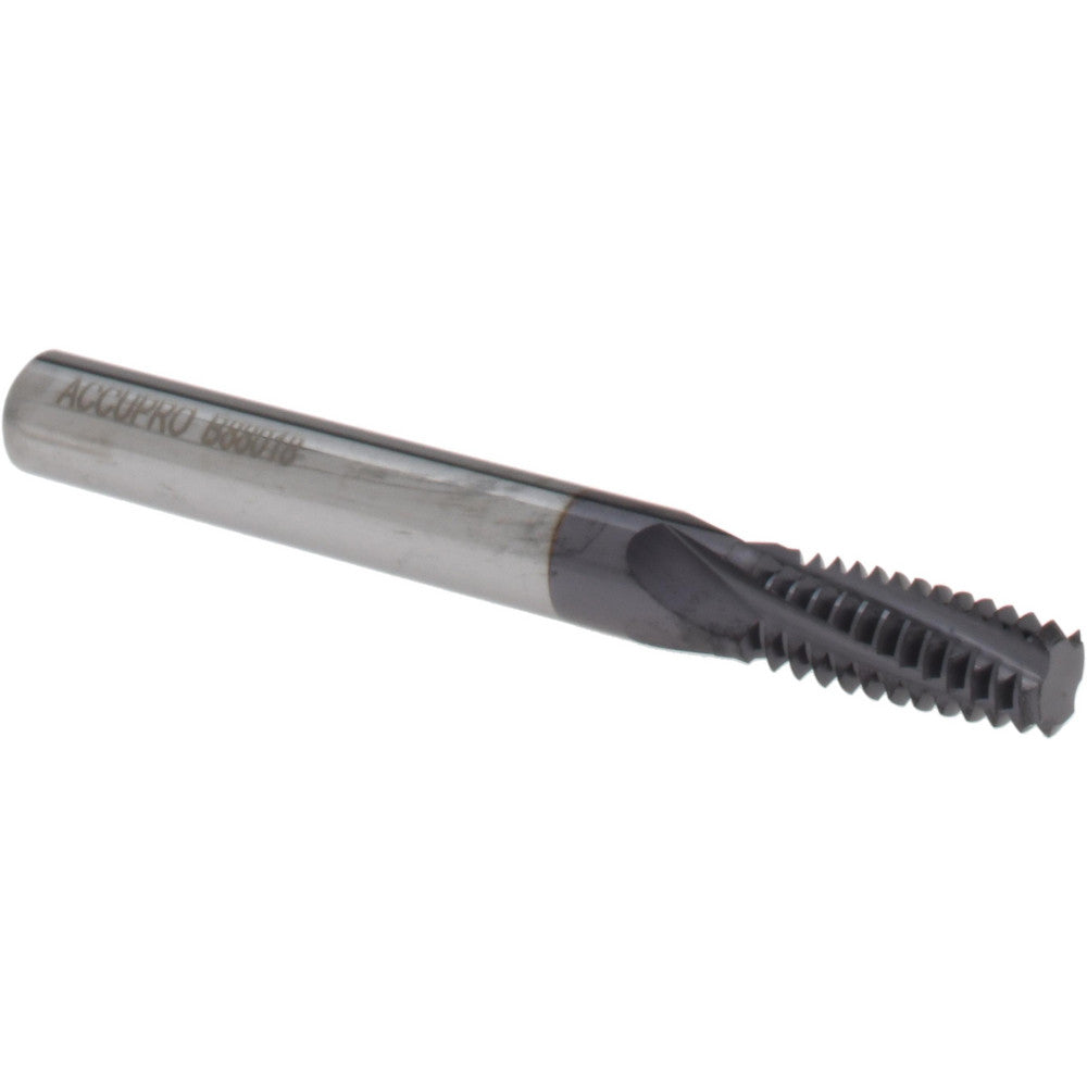 Accupro C911-43714 Helical Flute Thread Mill 7/16-14, Internal, 4 Flute, 3/8" Shank Dia, Solid Carbide