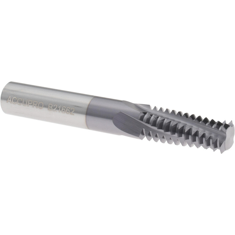 Accupro C911-75010 Helical Flute Thread Mill 3/4-10, Internal, 4 Flute, 0.5000" Shank Dia, Solid Carbide