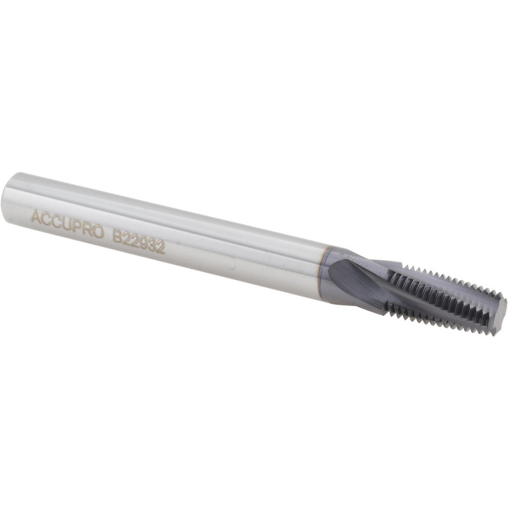 Accupro C951-12527 Helical Flute Thread Mill 1/8-27, Internal, 4 Flute, 0.3125" Shank Dia, Solid Carbide