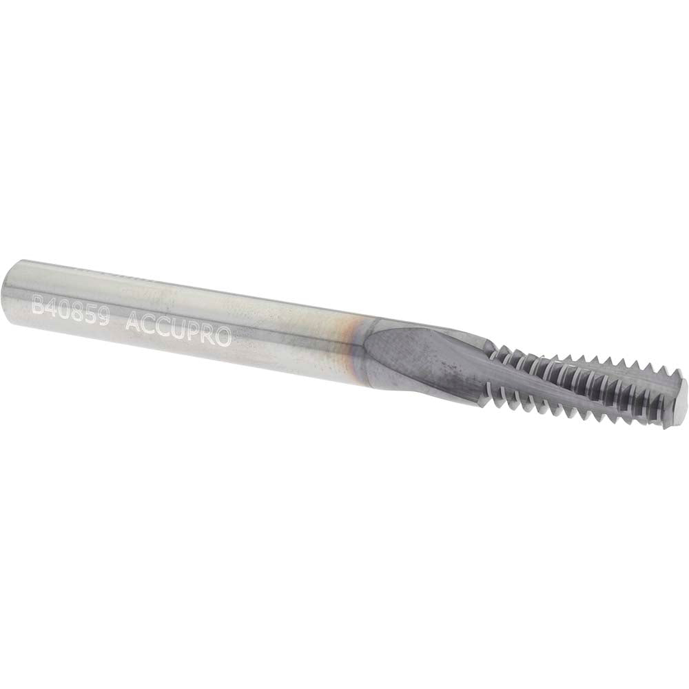 Accupro C931-08125 Helical Flute Thread Mill Internal, 3 Flute, 1/4" Shank Dia, Solid Carbide