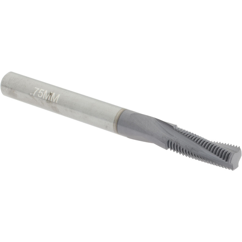 Accupro C931-08750 Helical Flute Thread Mill M8x0.75, Internal, 3 Flute, 6.00 mm Shank Dia, Solid Carbide
