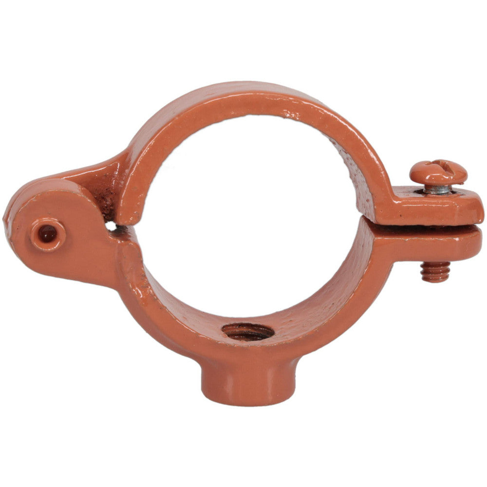Empire 41HCT0125 Split Ring Hanger 1-1/4" Pipe, 3/8" Rod, Malleable Iron, Epoxy Coated