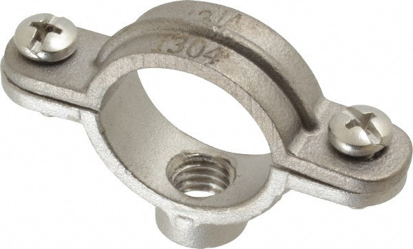 Empire 41SSI0075 Split Ring Hanger 3/4" Pipe, 3/8" Rod, 304 Stainless Steel