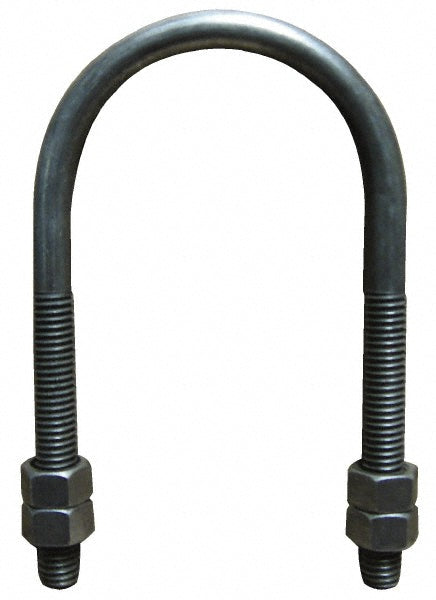 Empire 137B0050 Round U-Bolt Without Mount Plate, 1/4-20 UNC, 2-3/8" Thread Length, for 1/2" Pipe, Steel