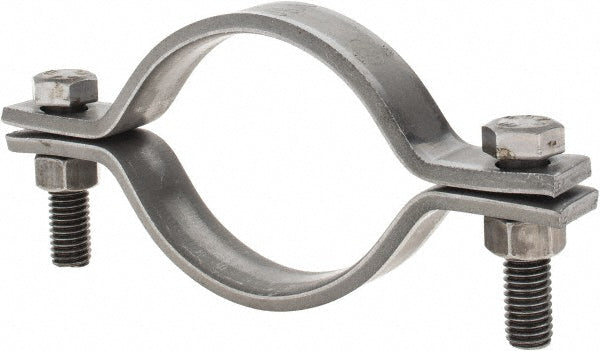 Empire 212B0400 Standard Pipe Clamp 4" Pipe, 4-1/2" Tube, Carbon Steel, Black