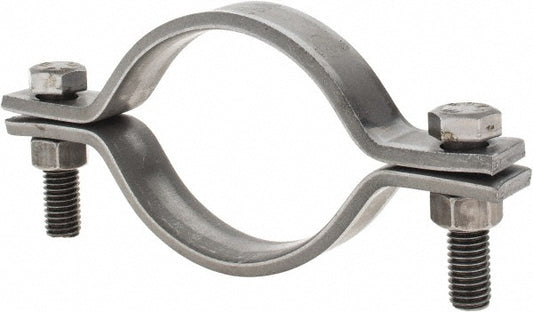 Empire 212B0400 Standard Pipe Clamp 4" Pipe, 4-1/2" Tube, Carbon Steel, Black