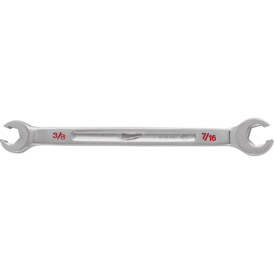 Milwaukee Tool 45-96-8301 Flare Nut Wrenches Wrench Type Open End  Head Type Straight  Double/Single End Double  Opening Type 6-Point Flare Nut  Material Steel  Finish Chrome