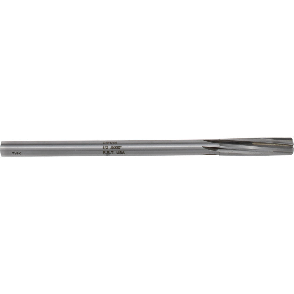Rock River Tool Inc. 241016 Chucking Reamer 1/2" Dia, 8" OAL, 2" Flute Length, Straight-Cylindrical Shank, Carbide-Tipped