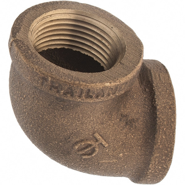 Merit Brass X101-12 Brass Pipe 90 &deg Elbow 3/4" Fitting, Threaded, FNPT x FNPT, Class 125