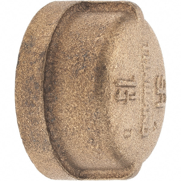 Merit Brass X116-20 Brass Pipe End Cap 1-1/4" Fitting, Threaded, FNPT, Class 125