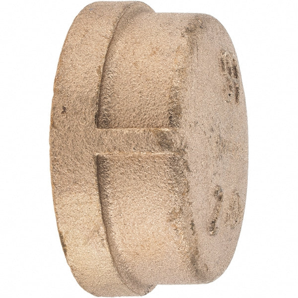 Merit Brass X116-32 Brass Pipe End Cap 2" Fitting, Threaded, FNPT, Class 125