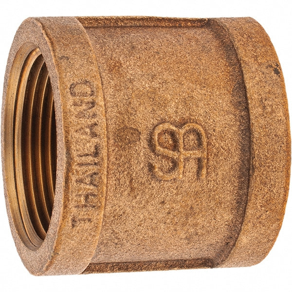 Merit Brass X111-20 Brass Pipe Coupling 1-1/4" Fitting, Threaded, FNPT x FNPT, Class 125