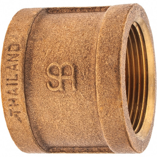 Merit Brass X111-24 Brass Pipe Coupling 1-1/2" Fitting, Threaded, FNPT x FNPT, Class 125