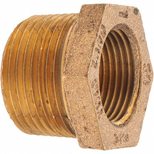Merit Brass X114-1612 Brass Pipe Bushing 1 x 3/4" Fitting, Threaded, MNPT x FNPT, Class 125