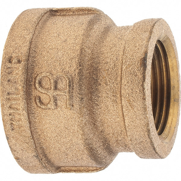 Merit Brass X112-2016 Brass Pipe Reducing Coupling 1-1/4 x 1" Fitting, Threaded, FNPT x FNPT, Class 125