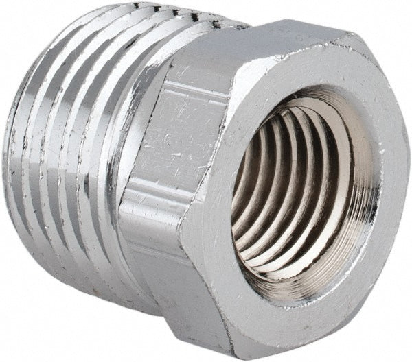 Merit Brass C114-0804 Brass Pipe Bushing 1/2 x 1/4" Fitting, Threaded, MNPT x FNPT, Class 125