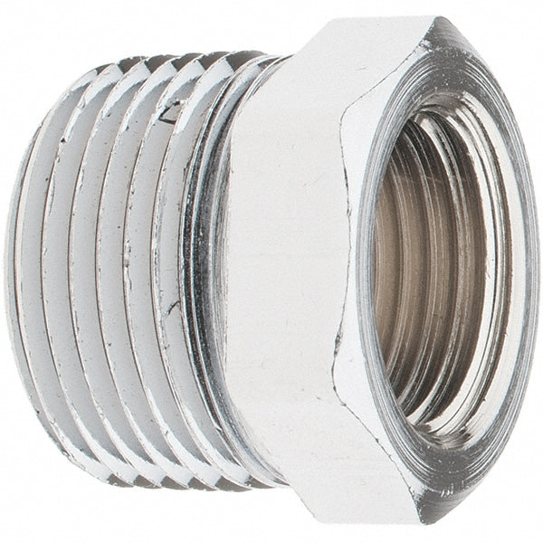 Merit Brass C114-1208 Brass Pipe Bushing 3/4 x 1/2" Fitting, MNPT x FNPT, Class 125