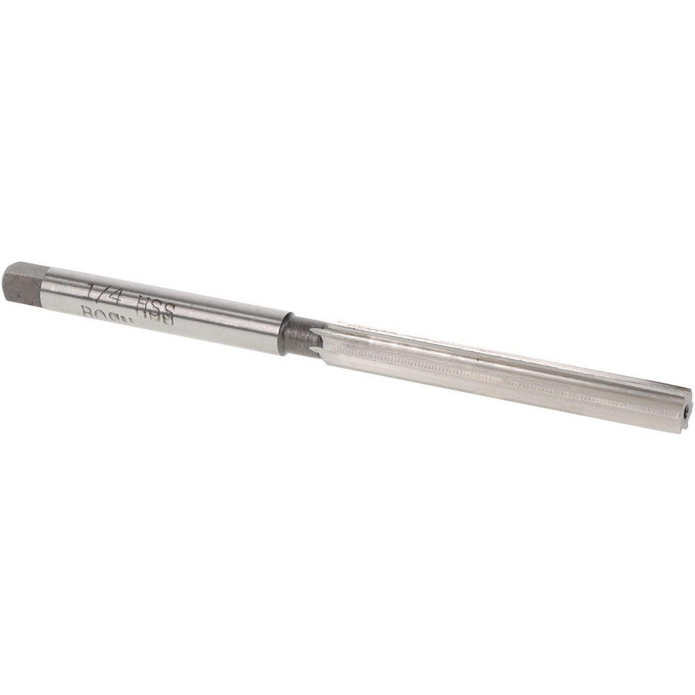Value Collection SM1900016 Hand Reamer 1/4" Dia, 2" Flute Length, 6 Flutes, 4" OAL