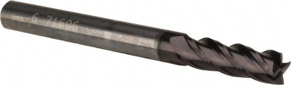 OSG HP441-2362 Square End Mill 6 mm Dia, 19 mm LOC, 4 Flutes, Solid Carbide
