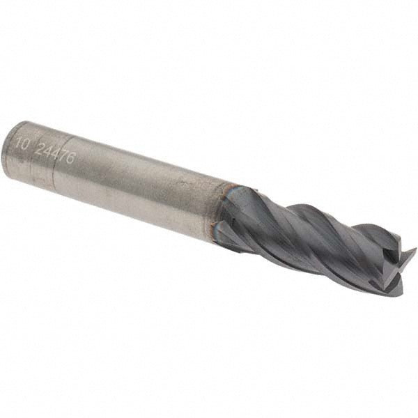OSG HP441-3937 Square End Mill 10 mm Dia, 25 mm LOC, 4 Flutes, Solid Carbide