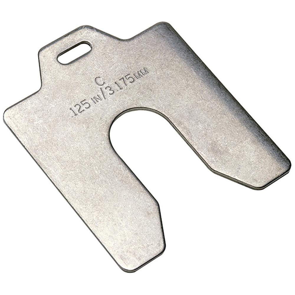 Maudlin Products MSD125-5 Metal Shim Stock Slotted, 0.1250" Thick, 5" Long, 5" Wide, 302/304 Stainless Steel