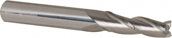 Accupro 02256915 Tapered End Mill 1 deg Angle per Side, 1/4" Small Dia, 3/4" LOC, 3 Flute, Solid Carbide, Square End