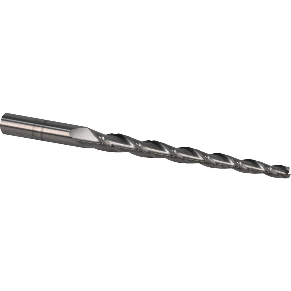 Accupro 02256949 Tapered End Mill 1 deg Angle per Side, 1/4" Small Dia, 3-1/4" LOC, 3 Flute, Solid Carbide, Square End