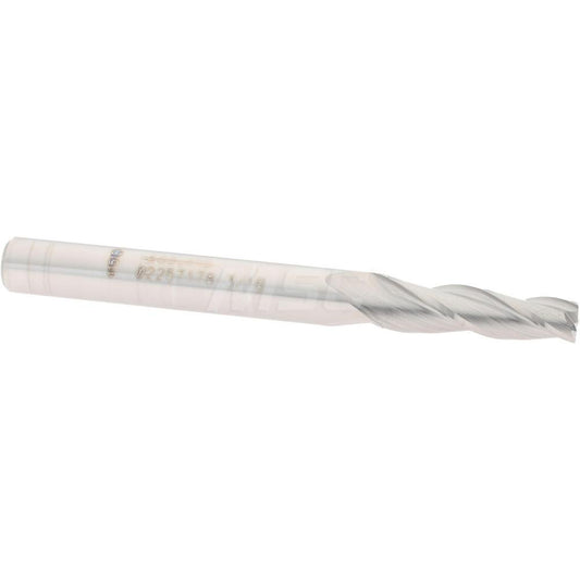 Accupro 02257178 Tapered End Mill 2 deg Angle per Side, 3/16" Small Dia, 3/4" LOC, 3 Flute, Solid Carbide, Square End