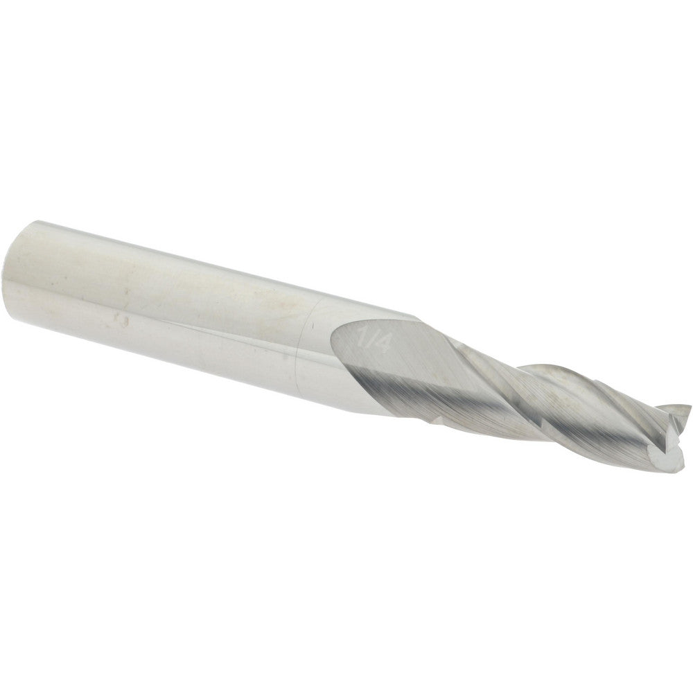 Accupro 02257194 Tapered End Mill 2 deg Angle per Side, 1/4" Small Dia, 3/4" LOC, 3 Flute, Solid Carbide, Square End
