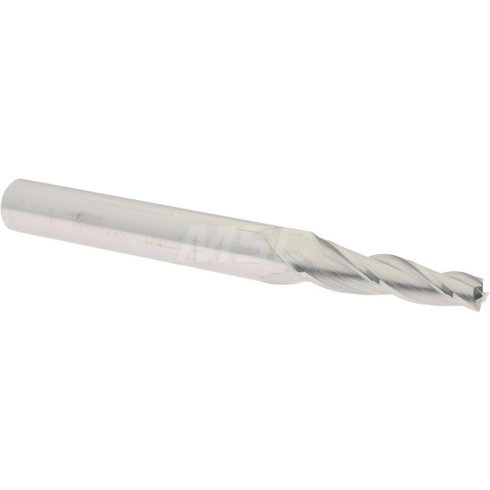 Accupro 02257442 Tapered End Mill 3 deg Angle per Side, 1/4" Small Dia, 1-1/4" LOC, 3 Flute, Solid Carbide, Square End
