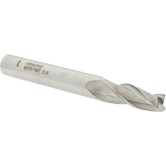 Accupro 02257467 Tapered End Mill 3 deg Angle per Side, 3/8" Small Dia, 1-1/4" LOC, 3 Flute, Solid Carbide, Square End