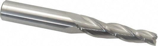 Accupro 02257475 Tapered End Mill 3 deg Angle per Side, 3/8" Small Dia, 2-1/4" LOC, 3 Flute, Solid Carbide, Square End