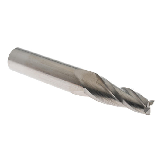 Accupro 02257624 Tapered End Mill 5 deg Angle per Side, 1/4" Small Dia, 1" LOC, 3 Flute, Solid Carbide, Square End