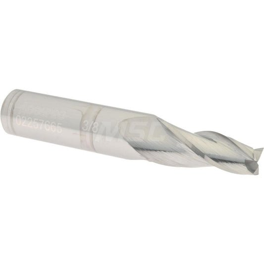 Accupro 02257665 Tapered End Mill 5 deg Angle per Side, 3/8" Small Dia, 1-1/4" LOC, 3 Flute, Solid Carbide, Square End