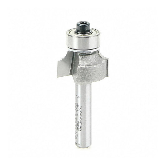 Amana Tool 49496 3/4" Diam, 3/8" LOC, 2 Flute Carbide-Tipped Edge Profile Round-Over Router Bit