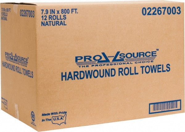 Pro-Source 02267003 Paper Towels Hard Roll, 12 Rolls, 1 Ply
