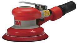 3M 7100138345 Air Orbital Sander Round, 5" Pad, 12,000 OPM