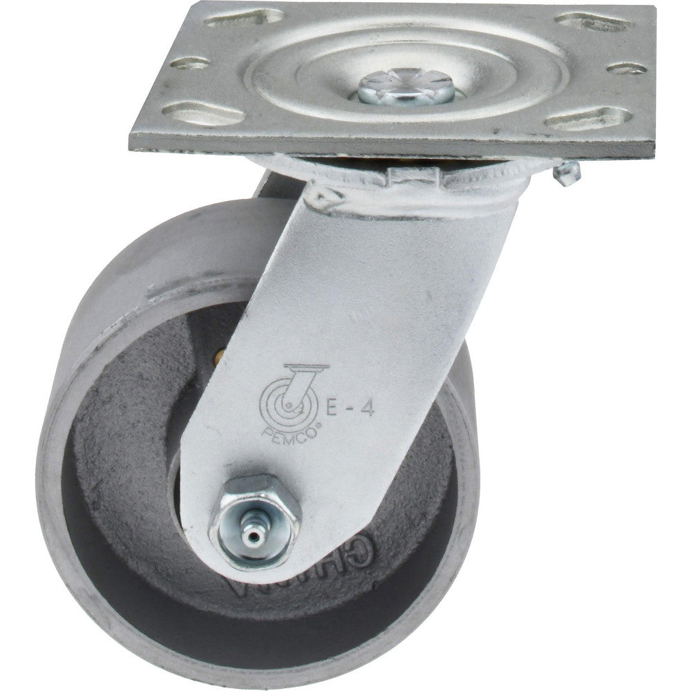 Value Collection VES4X2CIR Swivel Top Plate Caster Semi-Steel & Steel, 4" Wheel Dia, 2" Wheel Width, 1,000 lb Capacity