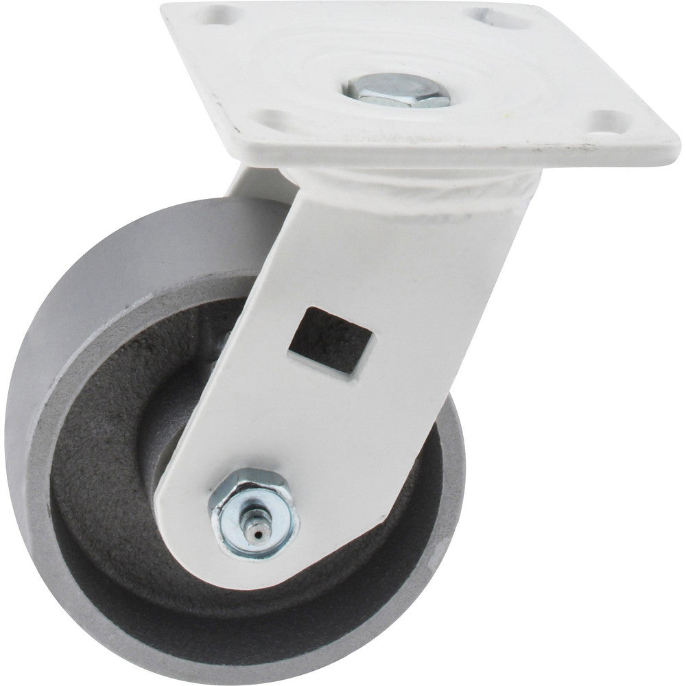 Value Collection GMC-SH-0051 Swivel Top Plate Caster Semi-Steel, 4" Wheel Dia, 2" Wheel Width, 1,000 lb Capacity, 5-5/8" OAH