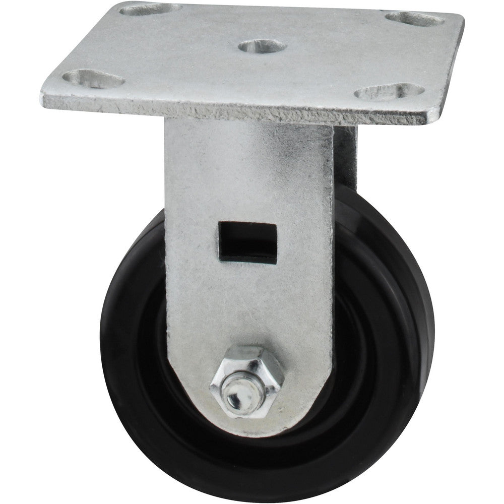 Value Collection GMC-SH-0067 Rigid Top Plate Caster Phenolic, 4" Wheel Dia, 1-1/2" Wheel Width, 600 lb Capacity, 5-5/8" OAH