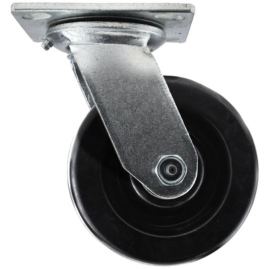 Value Collection GMC-SH-0050 Swivel Top Plate Caster Phenolic, 5" Wheel Dia, 2" Wheel Width, 1,000 lb Capacity, 6-1/2" OAH