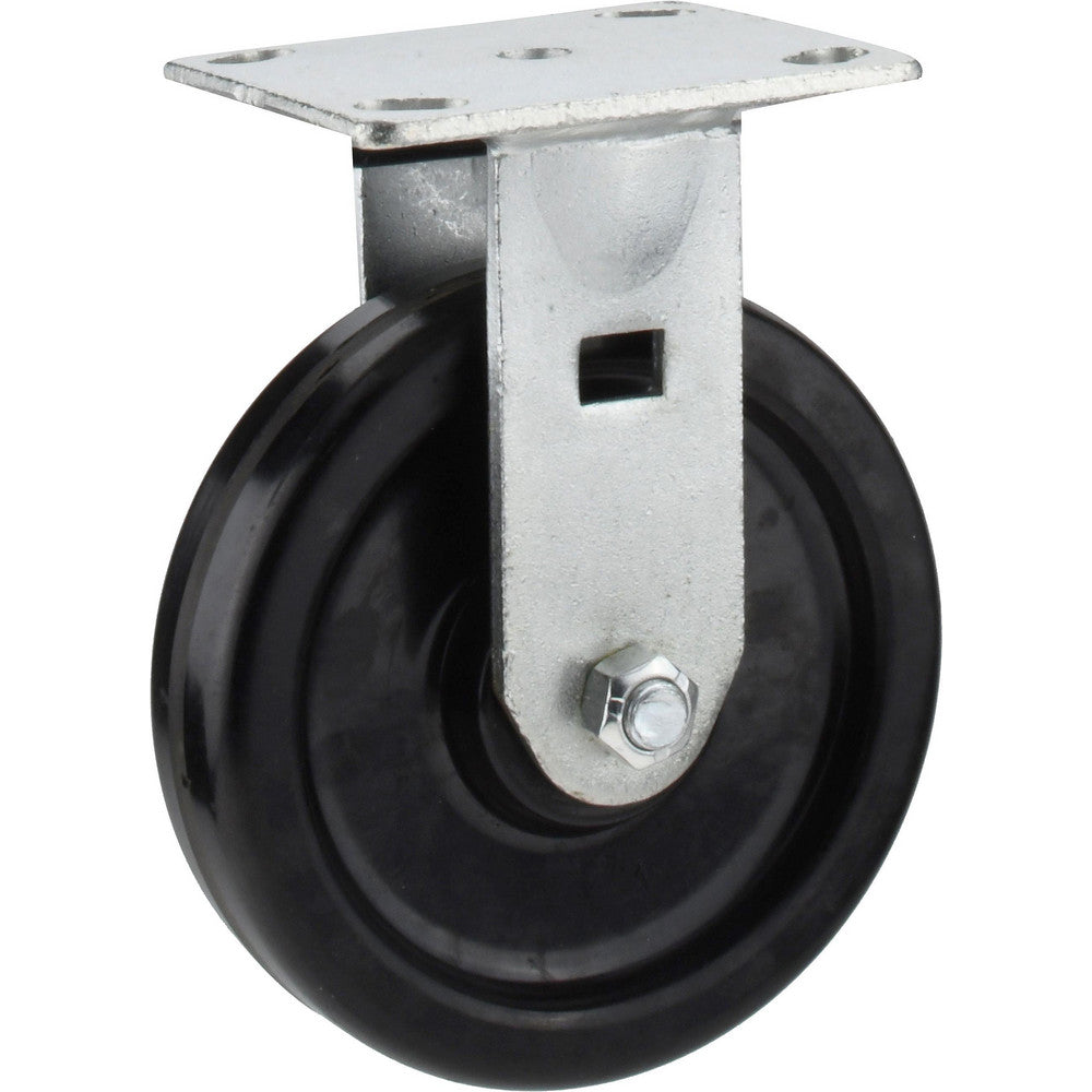 Value Collection GMC-SH-0066 Rigid Top Plate Caster Phenolic, 6" Wheel Dia, 1-1/2" Wheel Width, 1,000 lb Capacity, 7-1/2" OAH