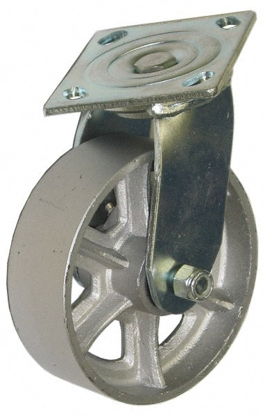 Value Collection GMC-SH-0011 Swivel Top Plate Caster Semi-Steel, 4" Wheel Dia, 2" Wheel Width, 1,000 lb Capacity, 5-5/8" OAH