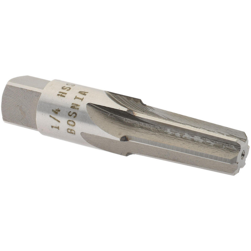 Value Collection SM31P0016 1/4" Pipe, 0.472" Diam, 13/32" Small End Diam, Straight Shank, 1-1/16" Flute, Taper Pipe Reamer