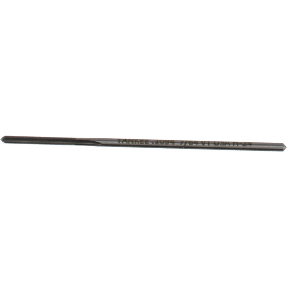 Yankee Corp. 433-0.1094 Chucking Reamer 7/64" Dia, 3-1/2" OAL, 7/8" Flute Length, Straight Flute, Straight-Cylindrical Shank, HSS