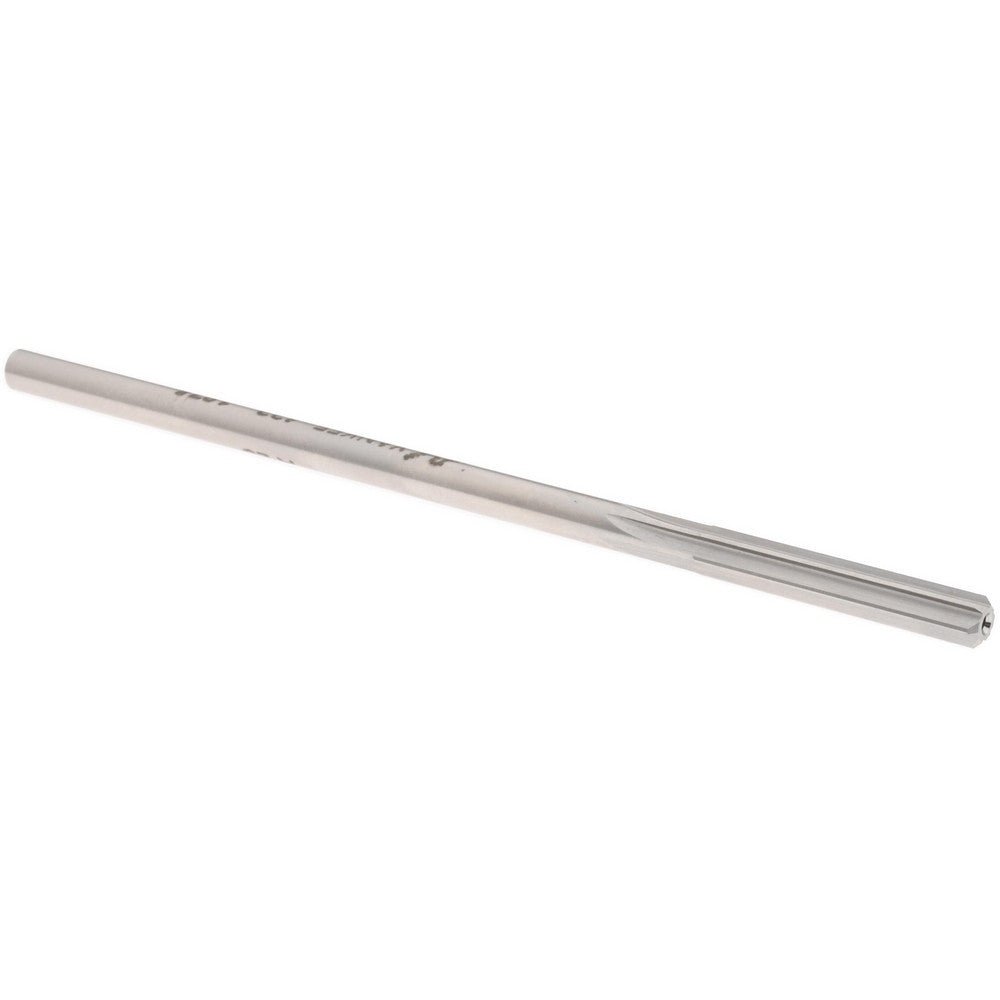Yankee Corp. 433-0.1875 Chucking Reamer 3/16" Dia, 4-1/2" OAL, 1-1/8" Flute Length, Straight Flute, Straight-Cylindrical Shank, HSS