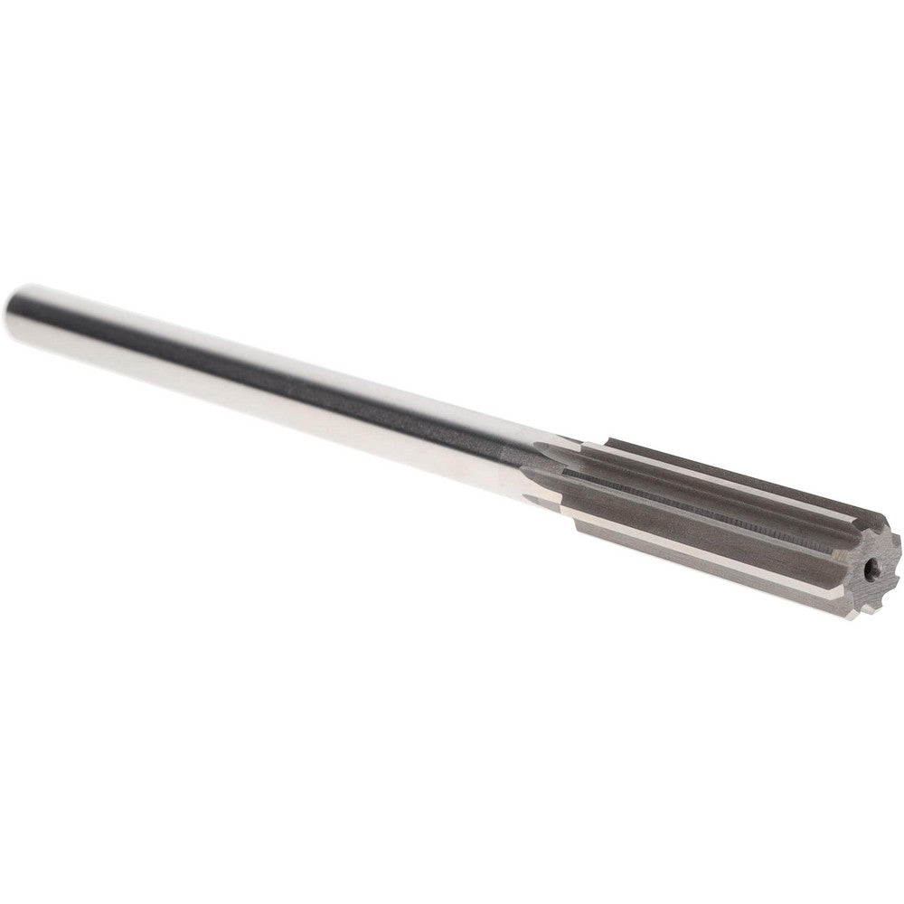 Yankee Corp. 433-0.5625 Chucking Reamer 9/16" Dia, 8" OAL, 2" Flute Length, Straight Flute, Straight-Cylindrical Shank, HSS