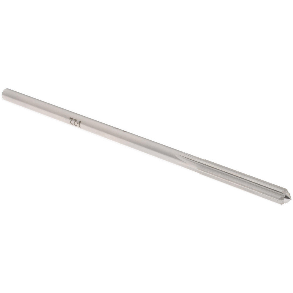 Yankee Corp. 433-0.1695 Chucking Reamer #18, 4-1/2" OAL, 1-1/8" Flute Length, Straight Flute, Straight-Cylindrical Shank, HSS