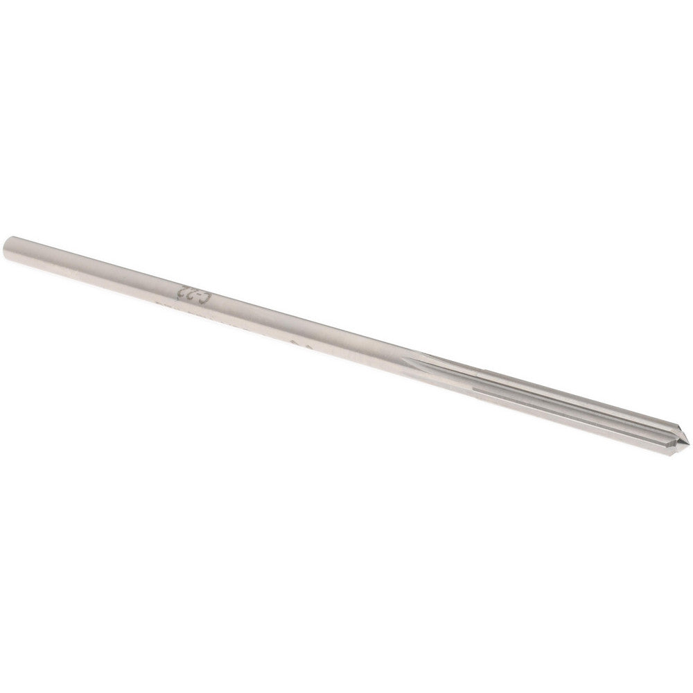 Yankee Corp. 433-0.1610 Chucking Reamer #20, 4-1/2" OAL, 1-1/8" Flute Length, Straight Flute, Straight-Cylindrical Shank, HSS