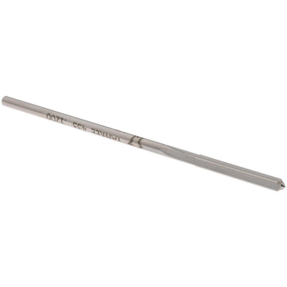 Yankee Corp. 433-0.1200 Chucking Reamer #31, 3-1/2" OAL, 7/8" Flute Length, Straight Flute, Straight-Cylindrical Shank, HSS